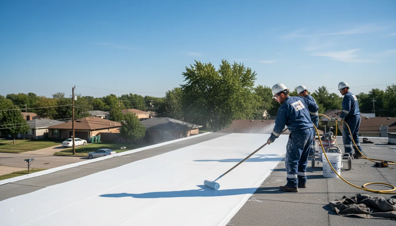 Commercial roof coating in Hope, AR near me
